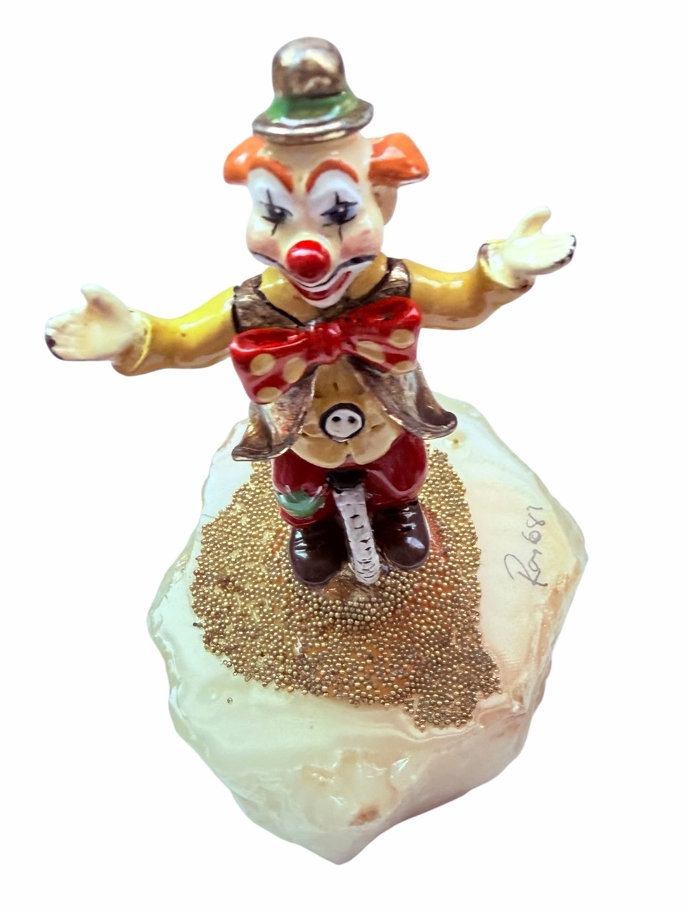 Vintage Ron Lee Unicycle Clown Bozo Circus Figurine